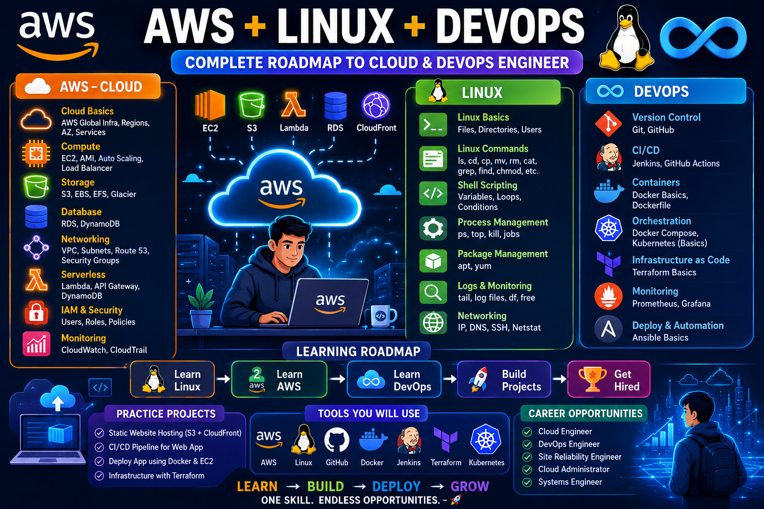 Linux aws & devops